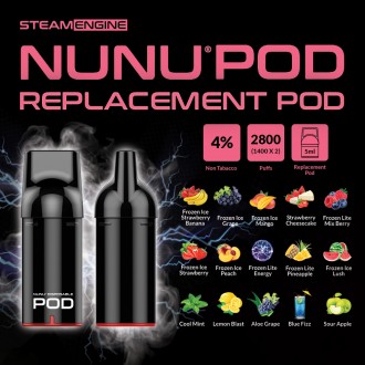NUNU Replacement POD  [Non Tobacco Nicotine] 